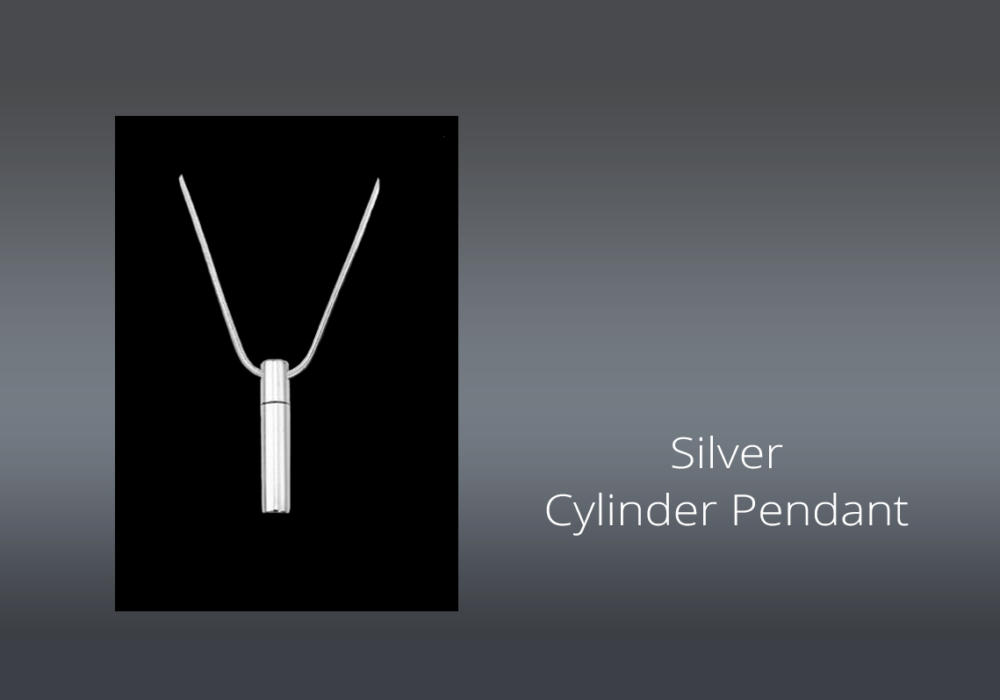 Silver Cylinder Pendant